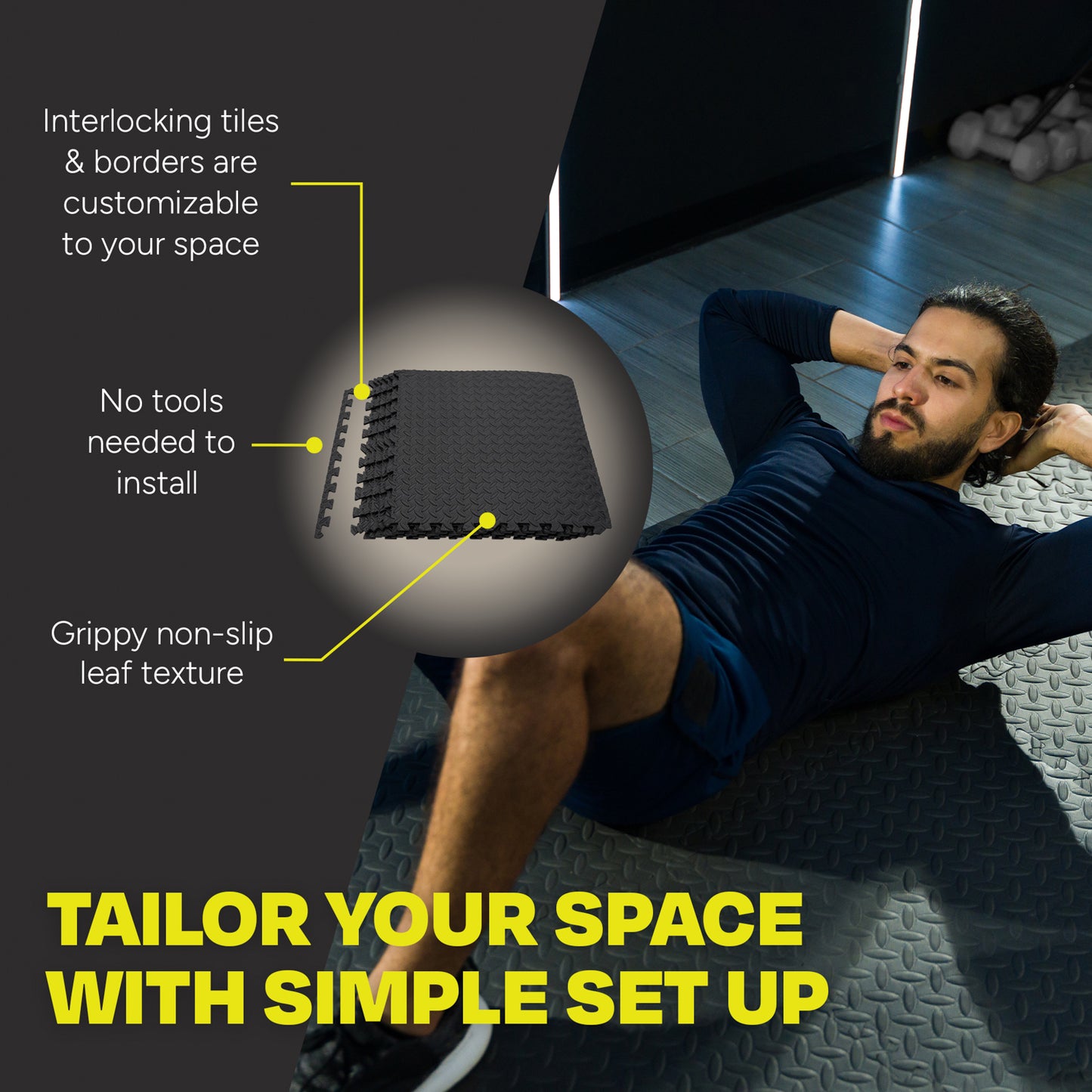 GYM FLOORING EXERCISE MATS