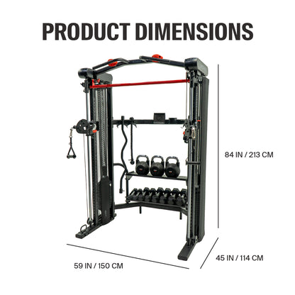 SF5 SMITH FUNCTIONAL TRAINER WITH STORAGE RACK