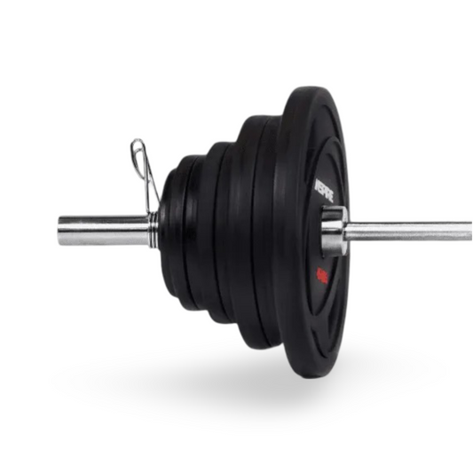 300 LB URETHANE OLYMPIC SET WITH CHROME BAR